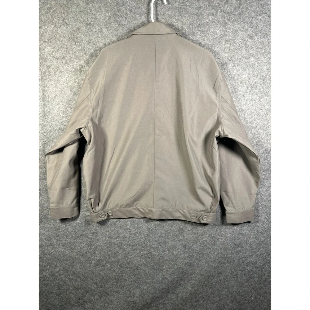 BOXIN.AOA.JW. Mens Harrington Jacket Tan Beige FullZip Lined Coat Large 77149440